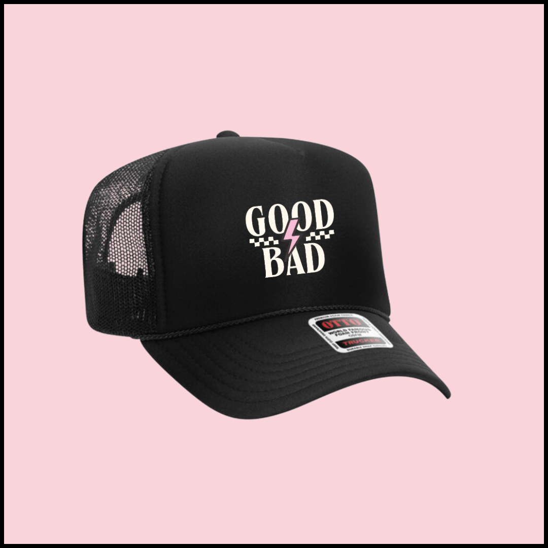 "Good Bad" Logo Trucker