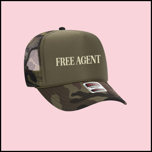 Camo "Free Agent" Trucker